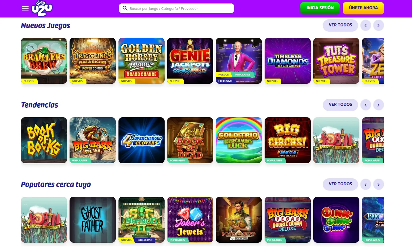 Juegos en mejores casinos en línea México